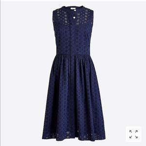 J. Crew Eyelet Shirtdress